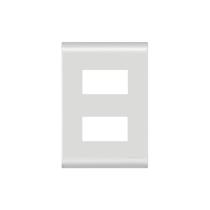 Placa 2 Módulos Distanciados 4x2 com Suporte LIZ Tramontina 57106/206