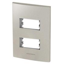 Placa 2 Módulos + Suporte 4X2 - Inova Titanium - 85577