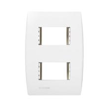 Placa 2 Posto Horizontal 4x2 + Suporte Ilus Siemens Soprano