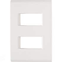 Placa 2 Postos Afastados 4x2 Tramontina Liz Branca