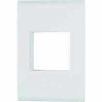 Placa 2 Postos Juntos 4x2 c/ Suporte Tramontina Liz Branca Placa 2 Postos Juntos 4x2 c/ Suporte Tramontina Liz Branca