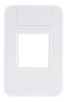 Placa 2 Postos Juntos 4x2 Tablet Branca Tramontina 57201005