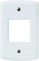 Placa 2 Postos Juntos 4x2 Tramontina Lux² Branca