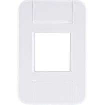 Placa 2 Postos Juntos 4x2 Tramontina Tablet Branca Tramontina