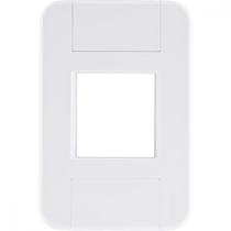 Placa 2 Postos Juntos 4x2 Tramontina Tablet Branca