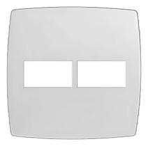 Placa 2 postos separados 4x4 branca home ref 10410-8 - blux
