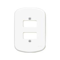 Placa 2 x 4 Blanc 2 Interruptores Distanciados Fame