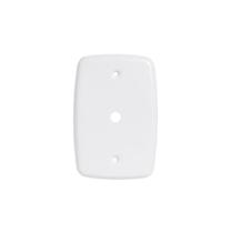 Placa 2 x 4 com Furo Central Branca Pluzie