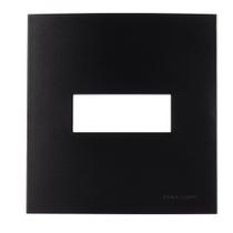 Placa 2 x 4 ebony clean horizonal - 1 posto Placa 2 x 4 ebony clean horizonal - 1 posto