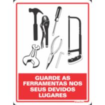 Placa 20x15cm Guarde as Ferramentas - 220AV - SINALIZE Placa 20x15cm Guarde as Ferramentas - 220AV - SINALIZE