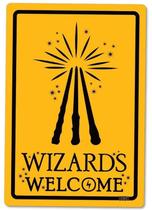 Placa 24x16 - WIZARDS WELCOME Placa 24x16 - WIZARDS WELCOME