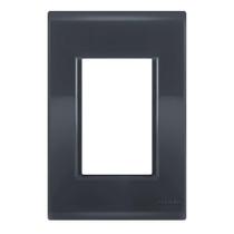 Placa 3 Módulos 4X2 - Tramontina Liz Grafite - Tlg038