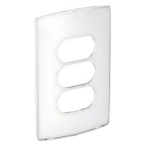 Placa 3 Módulos Separados Nereya Sugar Gloss 4" X 2" - Legrand Placa 3 Módulos Separados Nereya Sugar Gloss 4" X 2" - Legrand