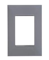 Placa 3 postos 4x2 cinza 618503cz pial plus+