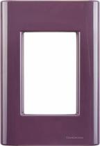 Placa 3 Postos 4x2 Giz Purpura Eletro Tramontina 57200057