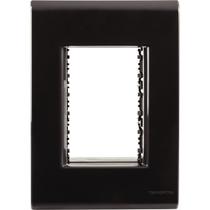 Placa 3 Postos 4x2 Liz Grafite - Tramontina Placa 3 Postos 4x2 Liz Grafite - Tramontina