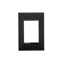 Placa 3 postos 4x2 preta pial plus + Placa 3 postos 4x2 preta pial plus +