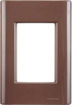 Placa 3 Postos 4x2 Tramontina Giz Café Placa 3 Postos 4x2 Tramontina Giz Café