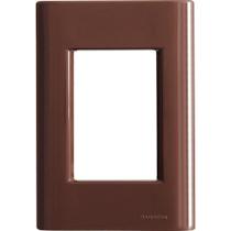 Placa 3 Postos 4x2 Tramontina Giz Madeira Sem Suporte Tramontina