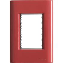 Placa 3 Postos 4x2 Tramontina Giz Napoli com Suporte