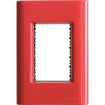 Placa 3 Postos 4x2 Tramontina Giz Napoli Suporte Placa 3 Postos 4x2 Tramontina Giz Napoli Suporte