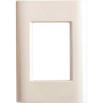 Placa 3 Postos 4x2 Tramontina Giz Pérola Sem Suporte Tramontina