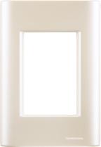 Placa 3 Postos 4x2 Tramontina Giz Pérola Placa 3 Postos 4x2 Tramontina Giz Pérola