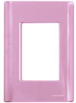 Placa 3 Postos 4x2 Tramontina Giz Rosa Placa 3 Postos 4x2 Tramontina Giz Rosa