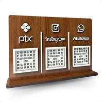 Placa 3 Qr Code Pix , Display Pagamento