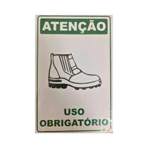 Placa 30X20 Uso Obrigatório de Calçados Decore Placa 30X20 Uso Obrigatório de Calçados Decore