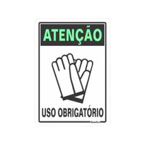 Placa 30X20cm Uso Obrigatório de Luva Decore Placa 30X20cm Uso Obrigatório de Luva Decore