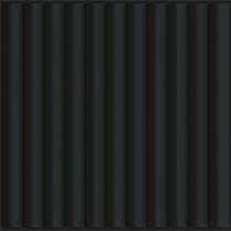 Placa 3D de Poliestireno Adesiva - Ripado Preto 50x50 cm
