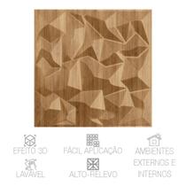 Placa 3D Geométrica Cordilheiras De Madeira Média Revestimento Para Parede Placa 3D Geométrica Cordilheiras De Madeira Média Revestimento Para Parede