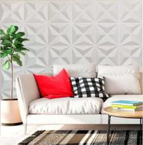 Placa 3d Mini Estrelar Branco 50x50cm - 200 Pcs