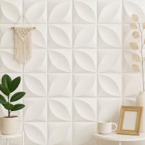 Placa 3D Pétala em PVC 25x25cm