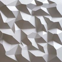 Placa 3D PVC Auto Adesiva Decorativa Diamante Alpes Revestimento Auto Relevo 50x50