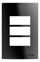 Placa 3M 4x2 Preto BUP Soprano