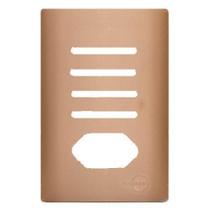 Placa 4 Interruptores + 1 Tomada Suporte Especial 4X2