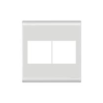 Placa 4 módulos 4x4 c/suporte branca LIZ Tramontina 57106/026 Placa 4 módulos 4x4 c/suporte branca LIZ Tramontina 57106/026