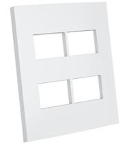 Placa 4 Modulos Separados Com Suporte 4X4 - Dubai Branco