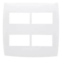 Placa 4 postos separados 4x4 branca home ref 10413-2 - blux
