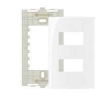 Placa 4 x 2- 2 modulos separ. c/ suporte sleek margirius
