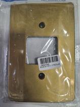 Placa 4 x 2 - 2 teclas de interruptores dourado liso