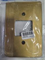 Placa 4 x 2 - 2 teclas de interruptores dourado liso - MARINJET