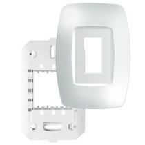 Placa 4"" x 2"" Com Suporte 1 Módulo Vertical Elegance - 2758 - FAME