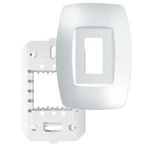 Placa 4"" X 2"" Com Suporte 2 Módulos Horizontais Elegance - 2839 - Fame Placa 4x2 C-suporte 2 Placa 4"" X 2"" Com Suporte 2 Módulos Horizontais Elegance - 2839 - Fame Placa 4x2 C-suporte 2