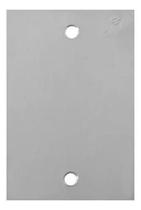 Placa 4 x 2 De Piso Latão E Inox Alto Brilho Cega - Olivo