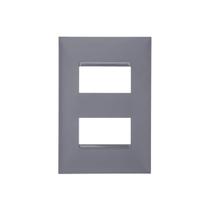 PLACA 4 x 2 P/ 2 MÓDULOS HORIZONTAL SEPARADOS 618506CZ PIAL PLUS+