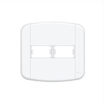 Placa 4 X 4 - 2 Módulos - Blanc Mais Fame Placa 4 X 4 - 2 Módulos - Blanc Mais Fame