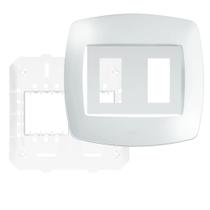 Placa 4"" x 4"" com Suporte 2 Módulos Verticais Elegance - 2761 - FAME Placa 4"" x 4"" com Suporte 2 Módulos Verticais Elegance - 2761 - FAME